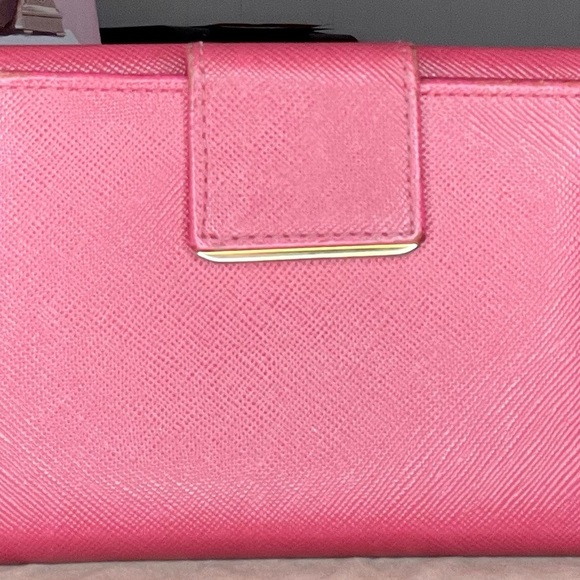 Prada Saffiano Leather Compct Bar Flap Wallet - Picture 3 of 12